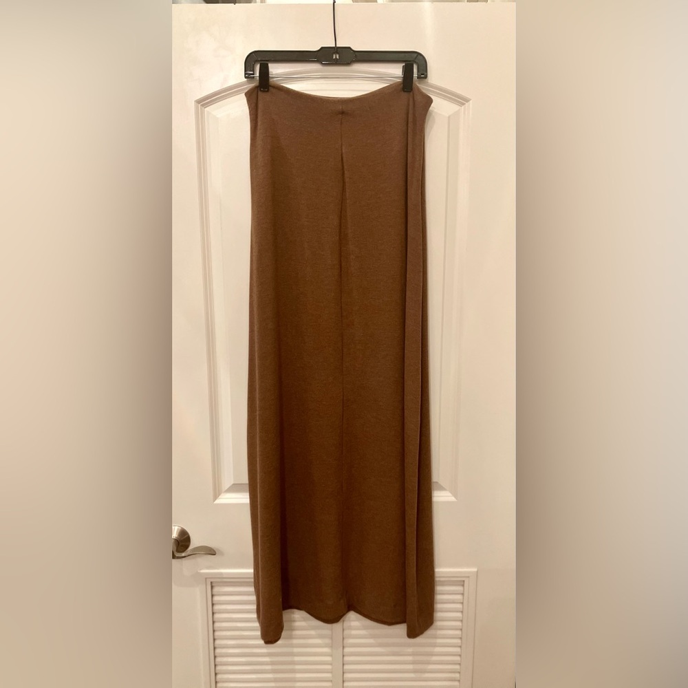 NWT Shopbop LESET Lauren High Waist Knit Maxi Skirt XL “Squirrel” Brown So Soft! - Picture 11 of 15
